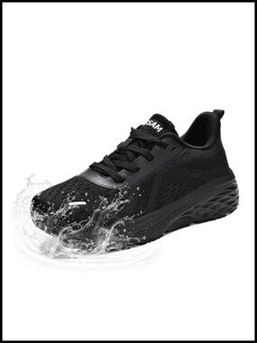 Womens Non Slip Water Resistant Work Sneakers Slip On